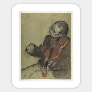 Violinist, Study for "The Dance Lesson" Sticker